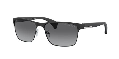 Prada PR 51OS Conceptual 58 Polarized Grey Gradient & Matte 